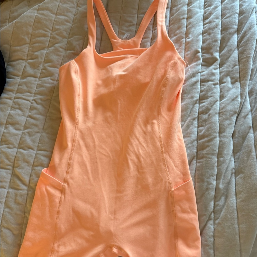 FP Movement by Free People Peach Romper